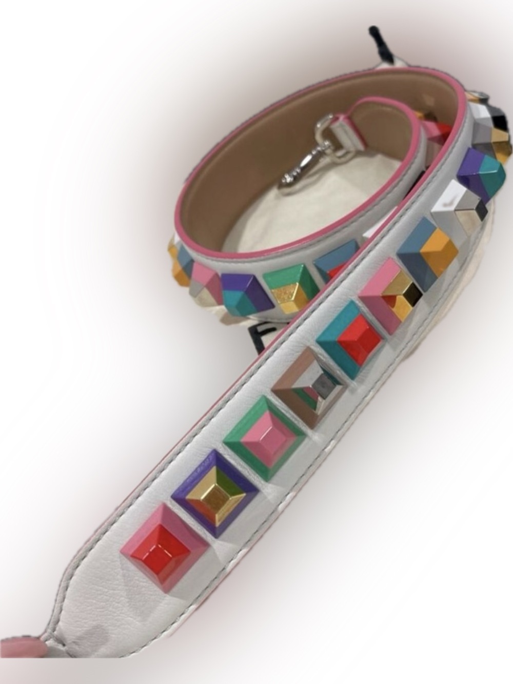 Fendi studded strap. Multi color studs - Picture 4 of 5